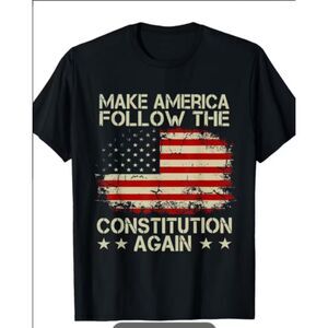 Support Minnesota Make America Follow Constitution Again Vintage Flag T-Shirt